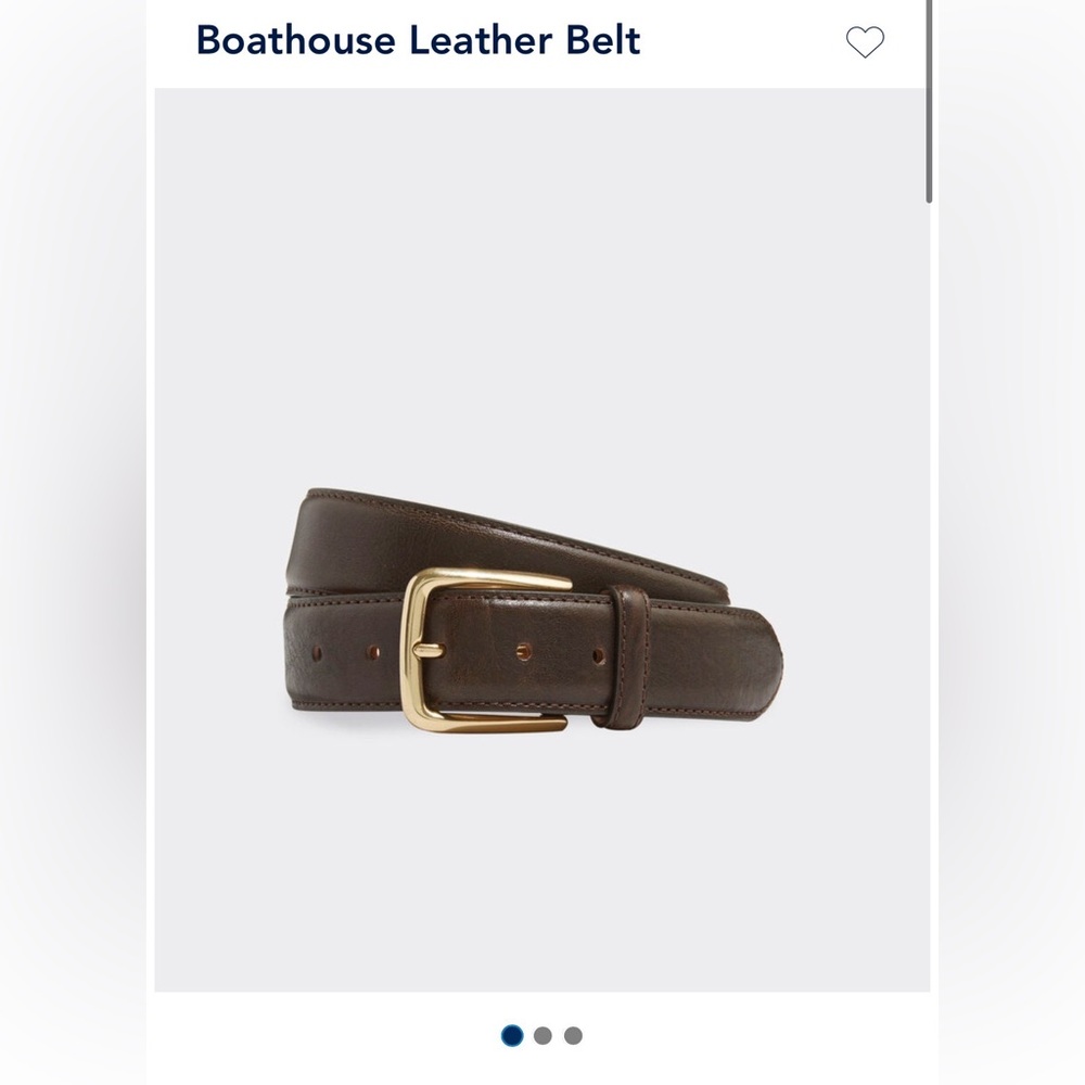 Vineyard Vines Brown Leather Belt